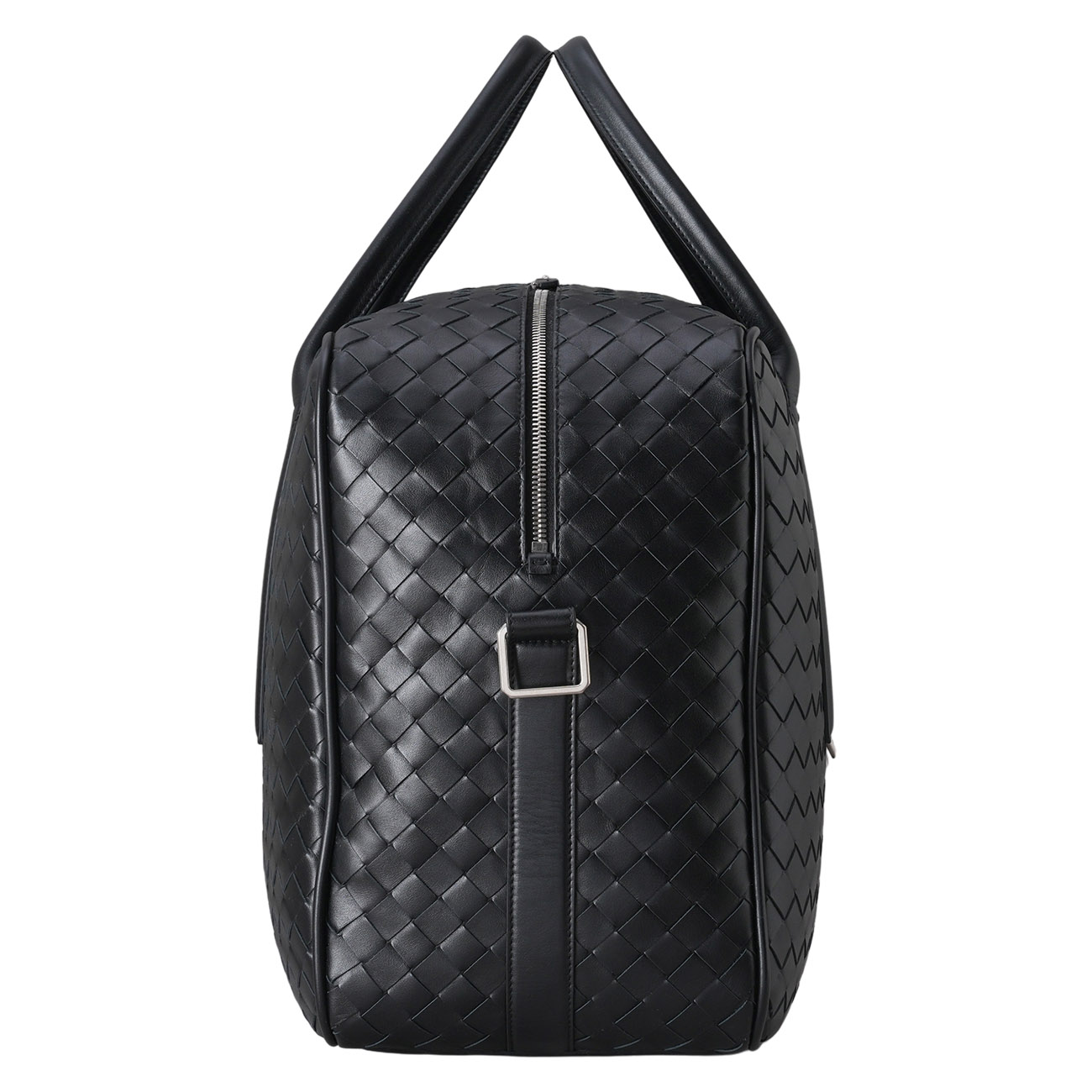 BOTTEGA VENETA(USED)보테가베네타 인트레치아토 겟어웨이 미디엄 트래블백 블랙